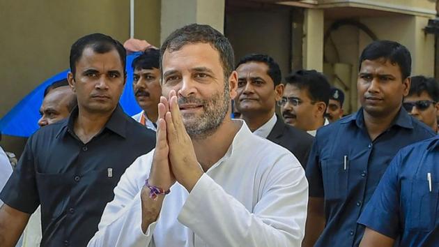 Rahul Gandhi reiterated his demand for the formation of a Joint Parliamentary Committee JPC) to probe the deal.(PTI)