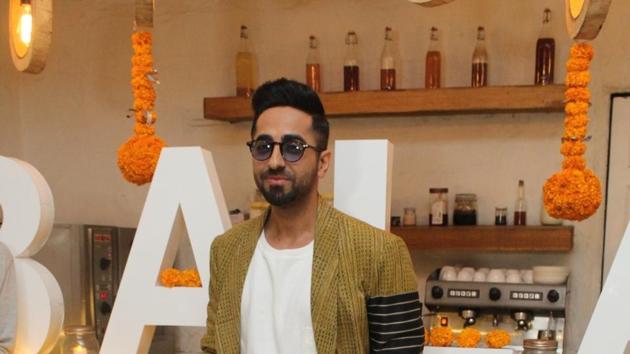 Ayushmann Khurrana at Diwali brunch during the promotions of Bala in Mumbai. (IANS) Ayushmann Khurrana at Diwali brunch during the promotions of Bala in Mumbai. (IANS)