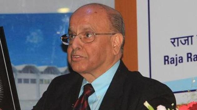 Former ISRO chief K Kasturirangan.(HT file)