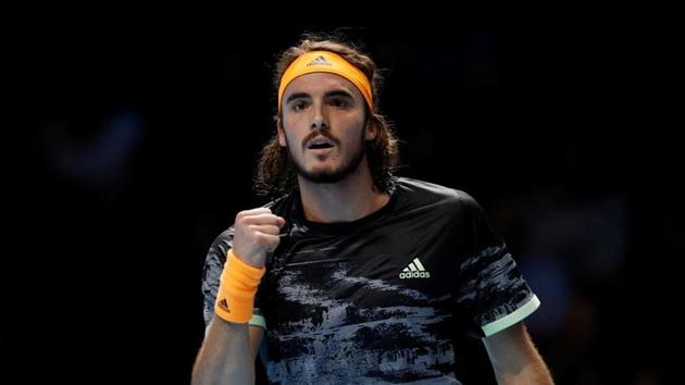 Greece's Stefanos Tsitsipas reacts during his semi final match against Switzerland's Roger Federer. (REUTERS) Greece's Stefanos Tsitsipas reacts during his semi final match against Switzerland's Roger Federer. (REUTERS)