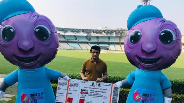 BCCI President Sourav Ganguly at Eden Gardens.(CAB/Twitter)