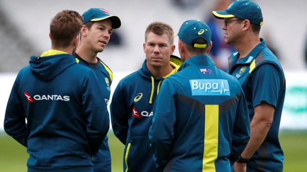 Australia's Tim Paine and David Warner before the match. (Action Images via Reuters) Australia's Tim Paine and David Warner before the match. (Action Images via Reuters)