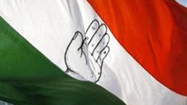 The state Congress headquarters in Kolkata was also vandalized with the party pinning the blame on the BJP.(FILE PHOTO.)