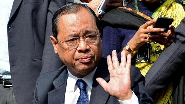 Justice Ranjan Gogoi etched his name in the annals of history when a five-judge bench headed by him on November 9 brought an end to the Ayodhya land dispute(Reuters File Photo) Justice Ranjan Gogoi etched his name in the annals of history when a five-judge bench headed by him on November 9 brought an end to the Ayodhya land dispute(Reuters File Photo)