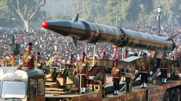 Army displays a Agni II missile during the Republic Day parade in New Delhi. (Photo: Ajay Aggarwal/ Hindustan Times) Army displays a Agni II missile during the Republic Day parade in New Delhi. (Photo: Ajay Aggarwal/ Hindustan Times)