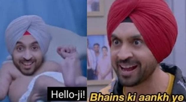Diljit Dosanjh memes flood Twitter post Good Newwz trailer.