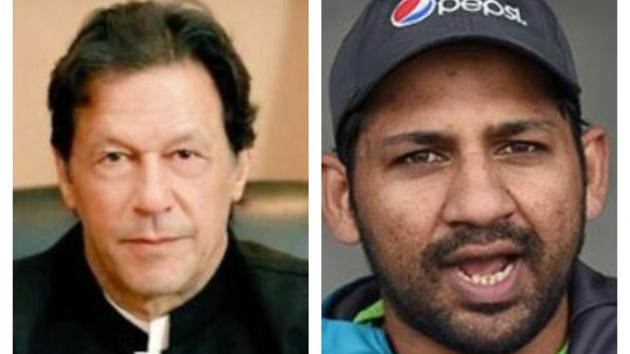 Pakistan PM Imran Khan and former cricket team captain Sarfaraz Ahmed (HT Collage) Pakistan PM Imran Khan and former cricket team captain Sarfaraz Ahmed (HT Collage)