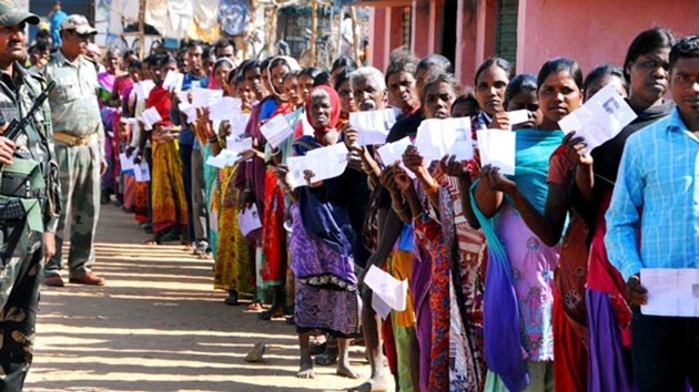 In all, four seats go to polls in Jharkhand on May 6. The remaining seven out of 14 Lok Sabha seats in the state, will poll in the upcoming two phases. In 2014, the BJP won 12 seats, including the four that poll on Monday.(File Photo)