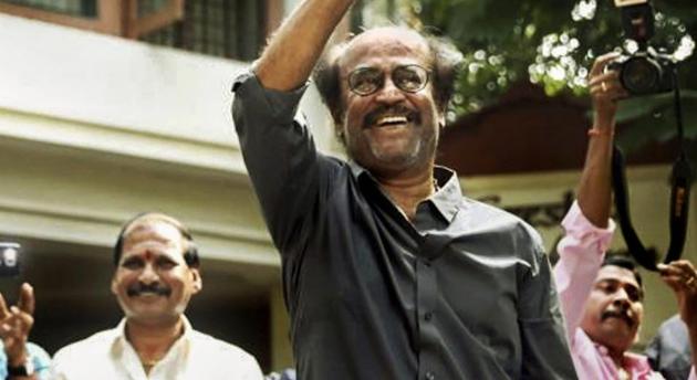 For the second time in less than two weeks, Rajinikanth has taken a swipe at Tamil Nadu’s ruling party, the AIADMK.(PTI) For the second time in less than two weeks, Rajinikanth has taken a swipe at Tamil Nadu’s ruling party, the AIADMK.(PTI)