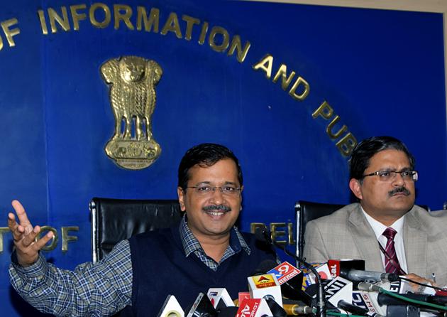 Chief Minister Arvind Kejriwal addressing a press conference, in New Delhi. ((ANI Photo)) Chief Minister Arvind Kejriwal addressing a press conference, in New Delhi. ((ANI Photo))