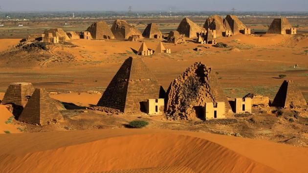 Visitors can for first time enter the pyramids’ interior and will soon be able to go into tombs underneath, part of Qatar’s $135 million aid. Several pyramids will be restored after decades of neglect. Sudanese tourists are also coming. “We had three buses (of Sudanese alone) yesterday,” said Mahmoud Suleiman, head of the site. (Mohamed Nureldin Abdallah / REUTERS) Visitors can for first time enter the pyramids’ interior and will soon be able to go into tombs underneath, part of Qatar’s $135 million aid. Several pyramids will be restored after decades of neglect. Sudanese tourists are also coming. “We had three buses (of Sudanese alone) yesterday,” said Mahmoud Suleiman, head of the site. (Mohamed Nureldin Abdallah / REUTERS)