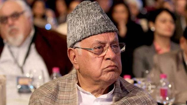 Farooq Abdullah has been detained under the Jammu and Kashmir Public Safety Act. (Sanjeev Verma/HT Photo) Farooq Abdullah has been detained under the Jammu and Kashmir Public Safety Act. (Sanjeev Verma/HT Photo)