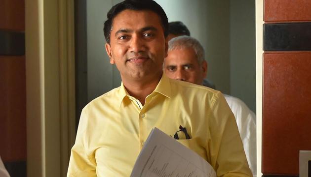 Goa Chief Minister Pramod Sawant has come under fire from Opposition parties who accused him of betraying the state’s interests in the river Mahadayi river dispute.(PTI)