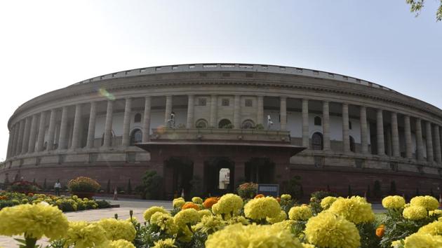 Parliament House ahead of the winter session in Parliament, in New Delhi, India, on Saturday, November 16, 2019. (Sanjeev Verma/HT PHOTO) Parliament House ahead of the winter session in Parliament, in New Delhi, India, on Saturday, November 16, 2019. (Sanjeev Verma/HT PHOTO)