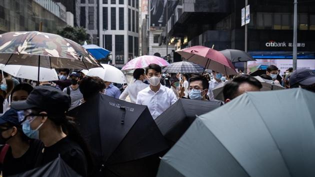 Hong Kong court has found that the local government’s controversial mask ban unconstitutional.(Bloomberg Photo)