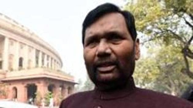 Union minister for consumer affairs, food and public distribution, Ram Vilas Paswan. (Sonu Mehta/HT PHOTO) Union minister for consumer affairs, food and public distribution, Ram Vilas Paswan. (Sonu Mehta/HT PHOTO)