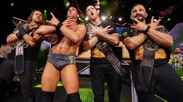 A file photo of Adam Cole, Roderick Strong, Kyle O’Reilly and Bobby Fish.(Twitter)