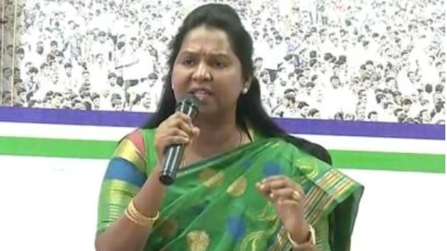 Vundavalli Sridevi of the YSRCP was elected from Tadikonda assembly constituency which is reserved for Scheduled Castes. (HT PHOTO) Vundavalli Sridevi of the YSRCP was elected from Tadikonda assembly constituency which is reserved for Scheduled Castes. (HT PHOTO)