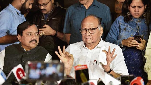 Sharad Pawar after meeting Sonia Gandhi. (Vipin Kumar/HT PHOTO) Sharad Pawar after meeting Sonia Gandhi. (Vipin Kumar/HT PHOTO)