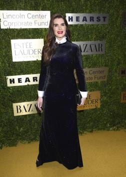 Actress and model Brooke Shields arrives at The Lincoln Center Corporate Fund Fashion Gala honoring Leonard A. Lauder at Alice Tully Hall, Monday, Nov. 18, 2019, in New York. (Photo by Evan Agostini/Invision/AP) (Evan Agostini/Invision/AP) Actress and model Brooke Shields arrives at The Lincoln Center Corporate Fund Fashion Gala honoring Leonard A. Lauder at Alice Tully Hall, Monday, Nov. 18, 2019, in New York. (Photo by Evan Agostini/Invision/AP) (Evan Agostini/Invision/AP)