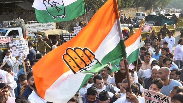 Congress won over 961 wards, leaving the BJP trailing with 737 places in Rajasthan. (Sushil Kumar/HT PHOTO) Congress won over 961 wards, leaving the BJP trailing with 737 places in Rajasthan. (Sushil Kumar/HT PHOTO)