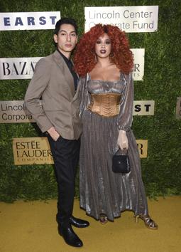 Lucas Goodman and Jillian Hervey of the R&B duo Lion Babe arrive at The Lincoln Center Corporate Fund Fashion Gala honoring Leonard A. Lauder at Alice Tully Hall, Monday, Nov. 18, 2019, in New York. (Photo by Evan Agostini/Invision/AP) (Evan Agostini/Invision/AP) Lucas Goodman and Jillian Hervey of the R&B duo Lion Babe arrive at The Lincoln Center Corporate Fund Fashion Gala honoring Leonard A. Lauder at Alice Tully Hall, Monday, Nov. 18, 2019, in New York. (Photo by Evan Agostini/Invision/AP) (Evan Agostini/Invision/AP)