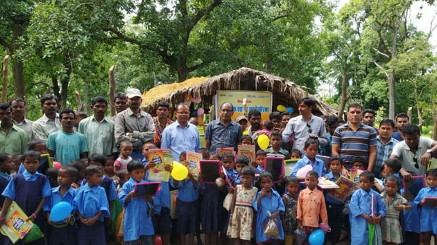 Officials said that the local administration reopened the schools with the help of local tribals as the Maoist violence has waned and 700 students have so far enrolled there. Officials said that the local administration reopened the schools with the help of local tribals as the Maoist violence has waned and 700 students have so far enrolled there.
