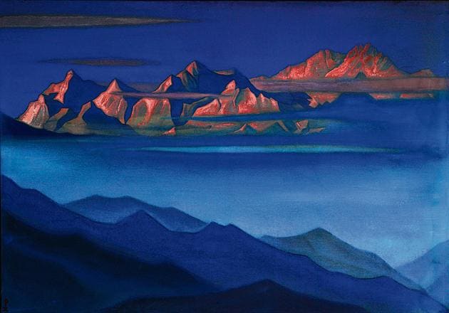 Kanchenjunga (1944) by Nicholas Roerich. (Heritage Images/Getty Images) Kanchenjunga (1944) by Nicholas Roerich. (Heritage Images/Getty Images)