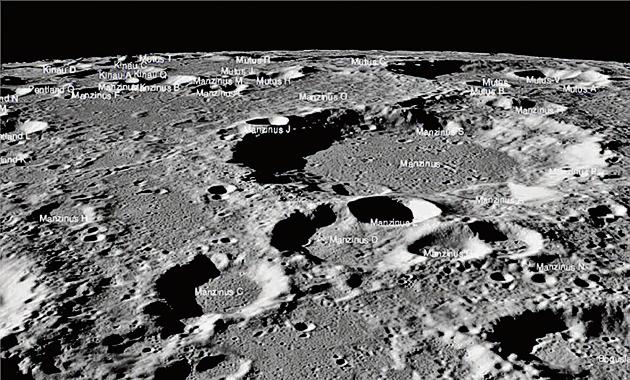 NASA image shows the targeted landing site of Chandrayaan-2 lander Vikram.(PTI)