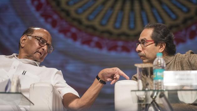 President of NCP Sharad Pawar and Shiv Sena chief Uddhav Thackeray(Pratik Chorge/HT FILE Photo)