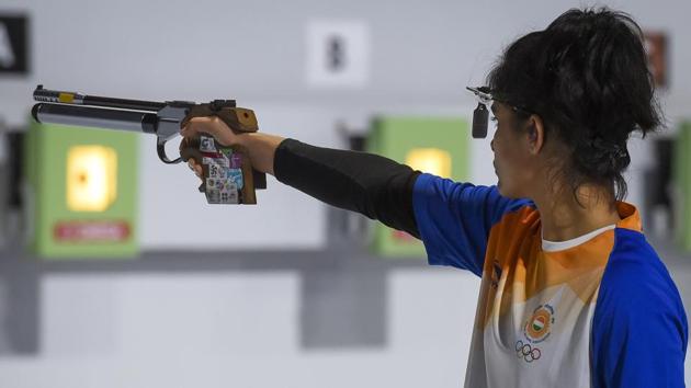 Manu Bhaker of India(Getty Images)