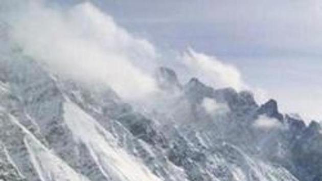 File photo shows an aerial view of the Siachen Glacier. (AP Photo) File photo shows an aerial view of the Siachen Glacier. (AP Photo)