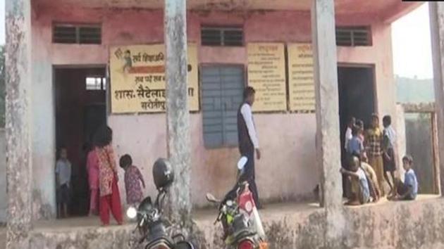 Visuals of the school in Sarotipura, Bhopal. (ANI) Visuals of the school in Sarotipura, Bhopal. (ANI)