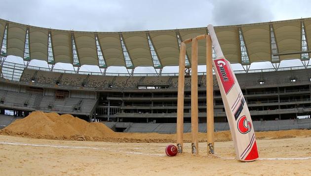File photo of cricket stumps, bat and ball. (Getty Images) File photo of cricket stumps, bat and ball. (Getty Images)