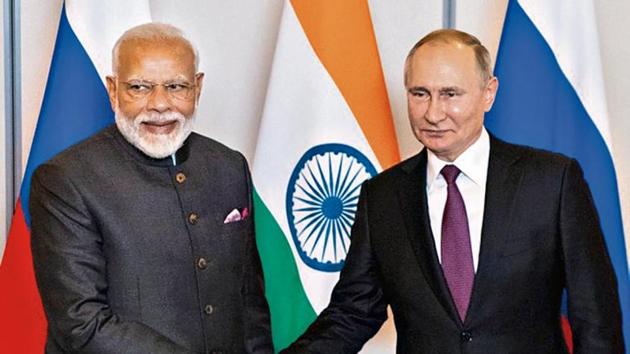 Prime Minister Narendra Modi’s September visit to Vladivostok for the Eastern Economic Forum, where he met Russian President Vladimir Putin, signals India’s interest in the Far East.(Reuters image) Prime Minister Narendra Modi’s September visit to Vladivostok for the Eastern Economic Forum, where he met Russian President Vladimir Putin, signals India’s interest in the Far East.(Reuters image)
