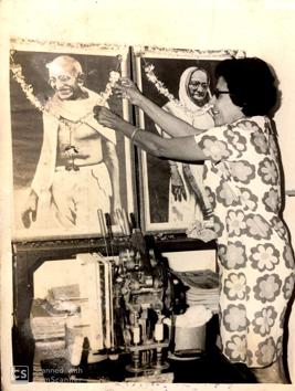 Gandhi Corner at LMGC,Lucknow. “It was the brainchild of Miss Cornelius,” said historian Rana Safvi, alumna of LMGC. (Sourced) Gandhi Corner at LMGC,Lucknow. “It was the brainchild of Miss Cornelius,” said historian Rana Safvi, alumna of LMGC. (Sourced)