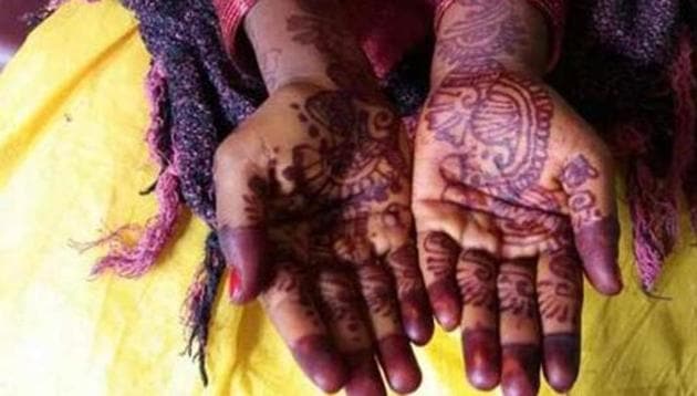 Supreme Court has held that a provision of the child marriage law that punishes a man aged between 18 and 21 years for marrying an adult woman is not a correct interpretation of the law. (Manoj Kumar/Hindustan Times) Supreme Court has held that a provision of the child marriage law that punishes a man aged between 18 and 21 years for marrying an adult woman is not a correct interpretation of the law. (Manoj Kumar/Hindustan Times)