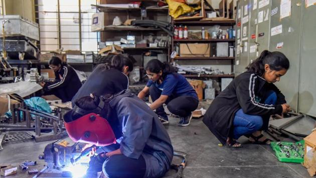 NAAC Chairman on Saturday stressed upon encouraging women in all fields for enhancing the country’s growth. (Representational image) (HT file) NAAC Chairman on Saturday stressed upon encouraging women in all fields for enhancing the country’s growth. (Representational image) (HT file)