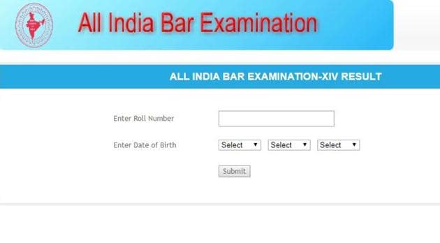 All India BAR Examination 14 result 2019. (Screengrab)