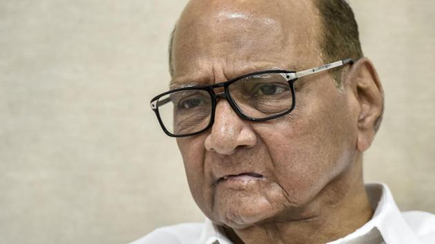 Sharad Pawar, NCP party supremo, called for a meeting in Mumbai on Saturday evening of all the party MLAs, in order to decipher how many are still loyal to him. (HT PHOTO) Sharad Pawar, NCP party supremo, called for a meeting in Mumbai on Saturday evening of all the party MLAs, in order to decipher how many are still loyal to him. (HT PHOTO)