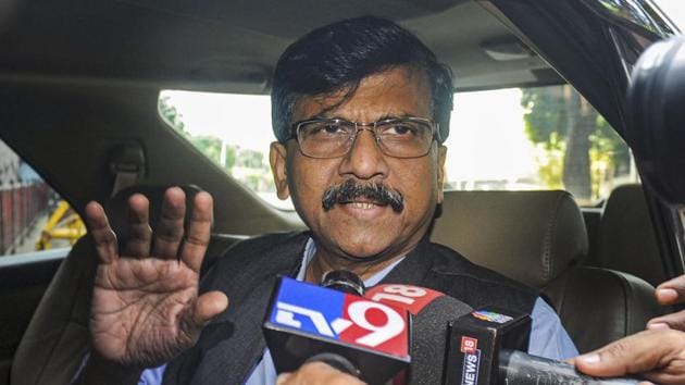 Shiv Sena leader Sanjay Raut on Sunday claimed that the Sena-NCP-Congress combine has the support of 165 MLAs to prove majority in the Maharashtra Assembly.(PTI File Photo)