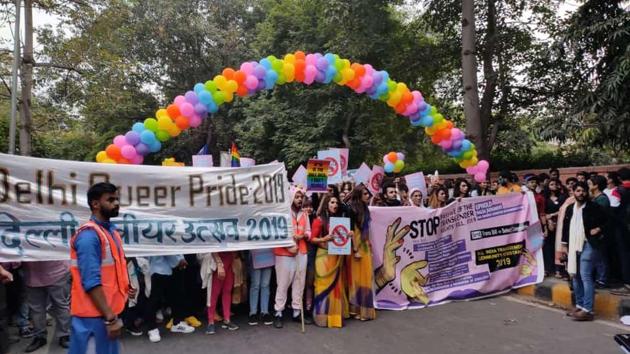 More than 1,000 members of the LGBTQ community and their supporters marched through New Delhi on Sunday to celebrate India’s sexual diversity. More than 1,000 members of the LGBTQ community and their supporters marched through New Delhi on Sunday to celebrate India’s sexual diversity.