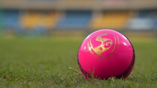 A file photo of the pink ball.(Twitter)