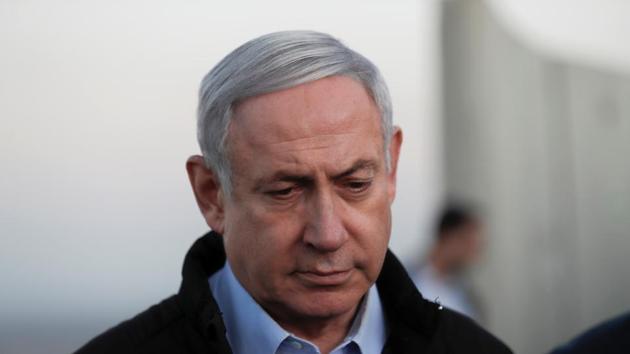 Israeli Prime Minister Benjamin Netanyahu visits an Israeli army base in the Israeli-occupied Golan Heights. (REUTERS) Israeli Prime Minister Benjamin Netanyahu visits an Israeli army base in the Israeli-occupied Golan Heights. (REUTERS)