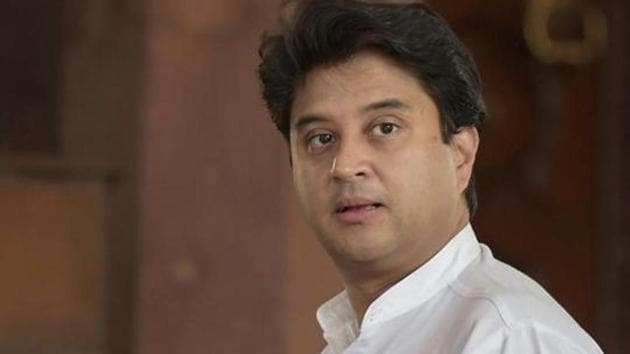 The buzz started after Jyotiraditya Scindia’s Twitter bio read “public servant, cricket enthusiast”.(PTI Photo)