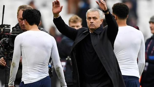 Tottenham Hotspur manager Jose Mourinho celebrates after the match (Action Images via Reuters) Tottenham Hotspur manager Jose Mourinho celebrates after the match (Action Images via Reuters)