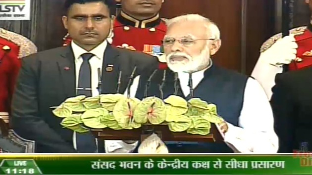 PM Modi addressing joint session of Parliament, November 26, 2019. (ANI / Twitter) PM Modi addressing joint session of Parliament, November 26, 2019. (ANI / Twitter)