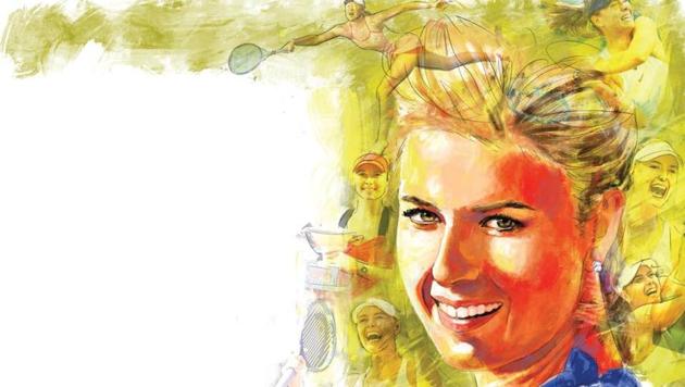 Maria Sharapova made her debut in professional tennis at the Pacific Life Open and reached the second round in which she lost to Monica Seles.(ILLUSTRATION: Mohit Suneja)