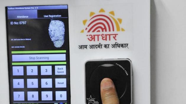 The 2019 State of Aadhaar report released on Monday, found that 72% of those surveyed appreciate the convenience of Aadhaar(HT Photo)