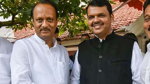 Devendra Fadnavis with Ajit Pawar(PTI file photo) Devendra Fadnavis with Ajit Pawar(PTI file photo)